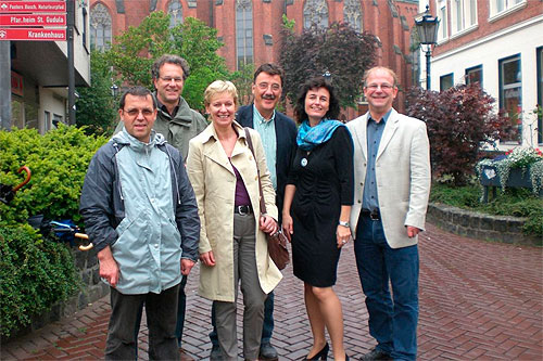 von links nach rechts: Hermann Thomas, Reinhold Störkmann, Maria Klein-Schmeink, Lothar Mittag, Iris Lichtenthäler, Theo Hartmann